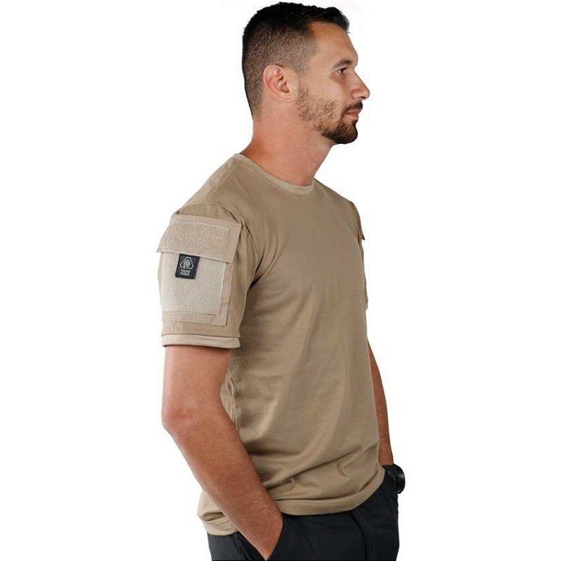 Camiseta T Shirt Tática Ranger Masculina Coyote Bélica Team Six Brasil