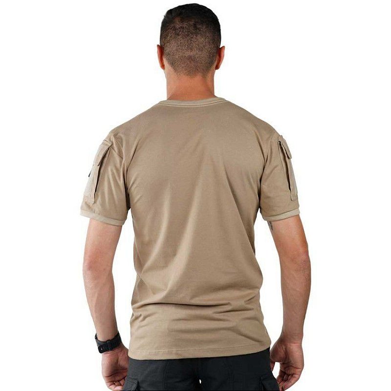 Camiseta T Shirt Tática Ranger Masculina Coyote Bélica Team Six Brasil