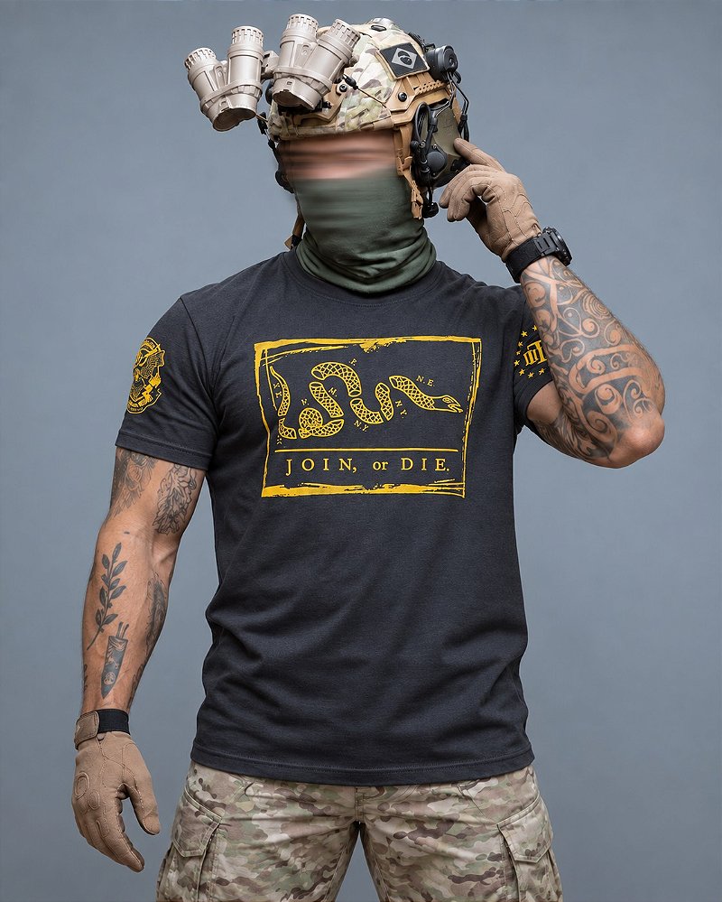 Camiseta Masculina Magnata Join Or Die Liberty Team Six Brasil