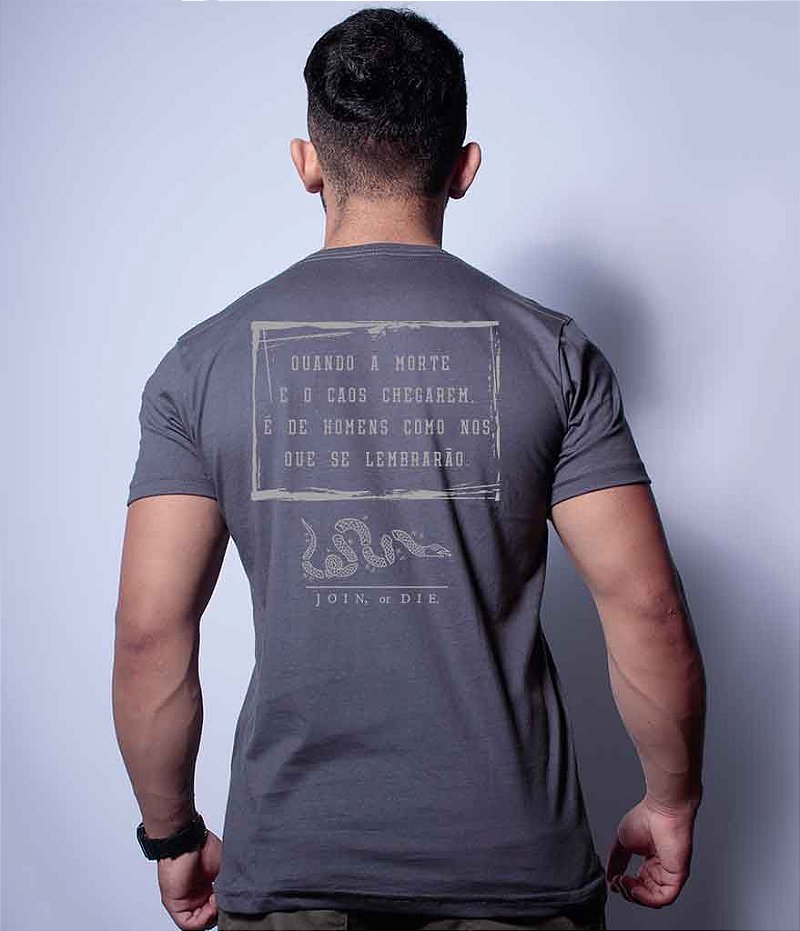 Camiseta Masculina Squad T6 Magnata Join Or Die Snake Team Six Brasil