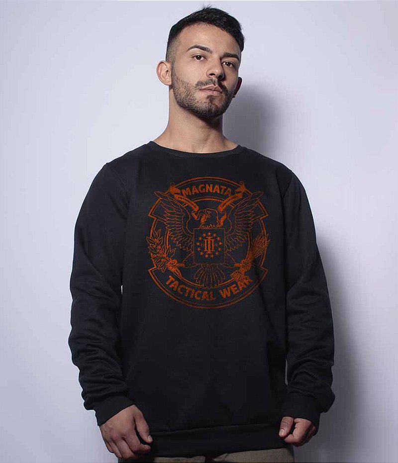 Casaco Básico de Moletom Squad T6 Magnata 556 Tactical Wear Team Six Brasil