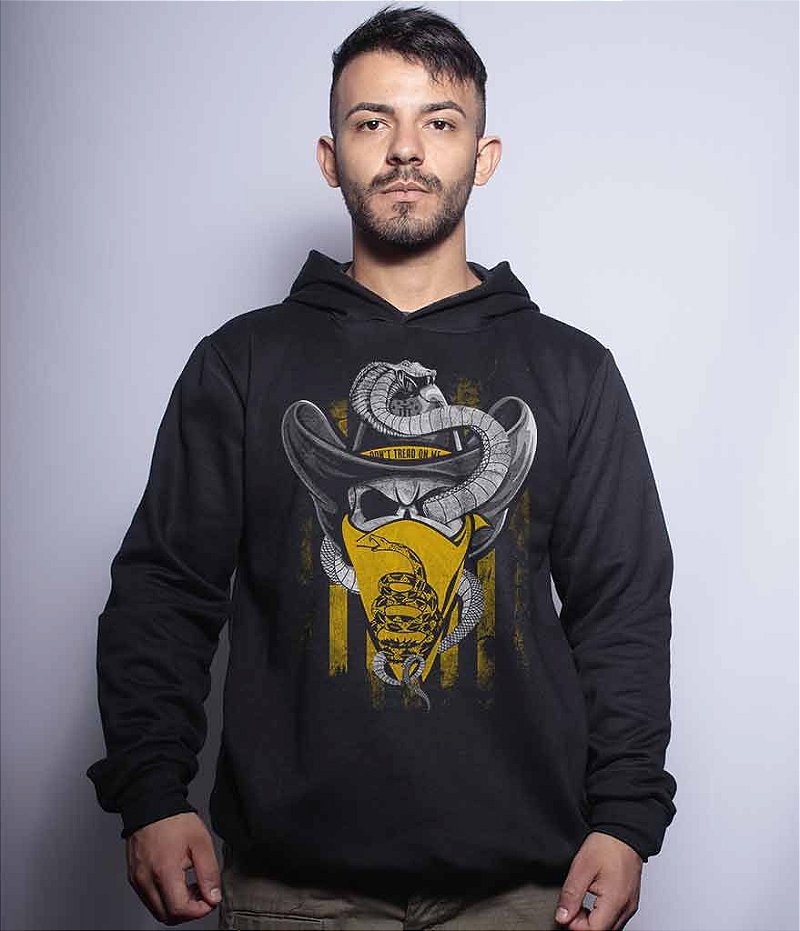 Casaco Militar Com Capuz Squad T6 Magnata 556 Don't Tread On Me Old School Team Six Brasil