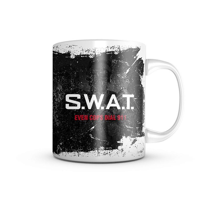 Caneca Swat Even Cops Dial 911