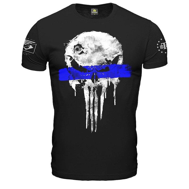 Camiseta Masculina Punisher Police Live Matter Vidas Policiais Importa Team Six Brasil
