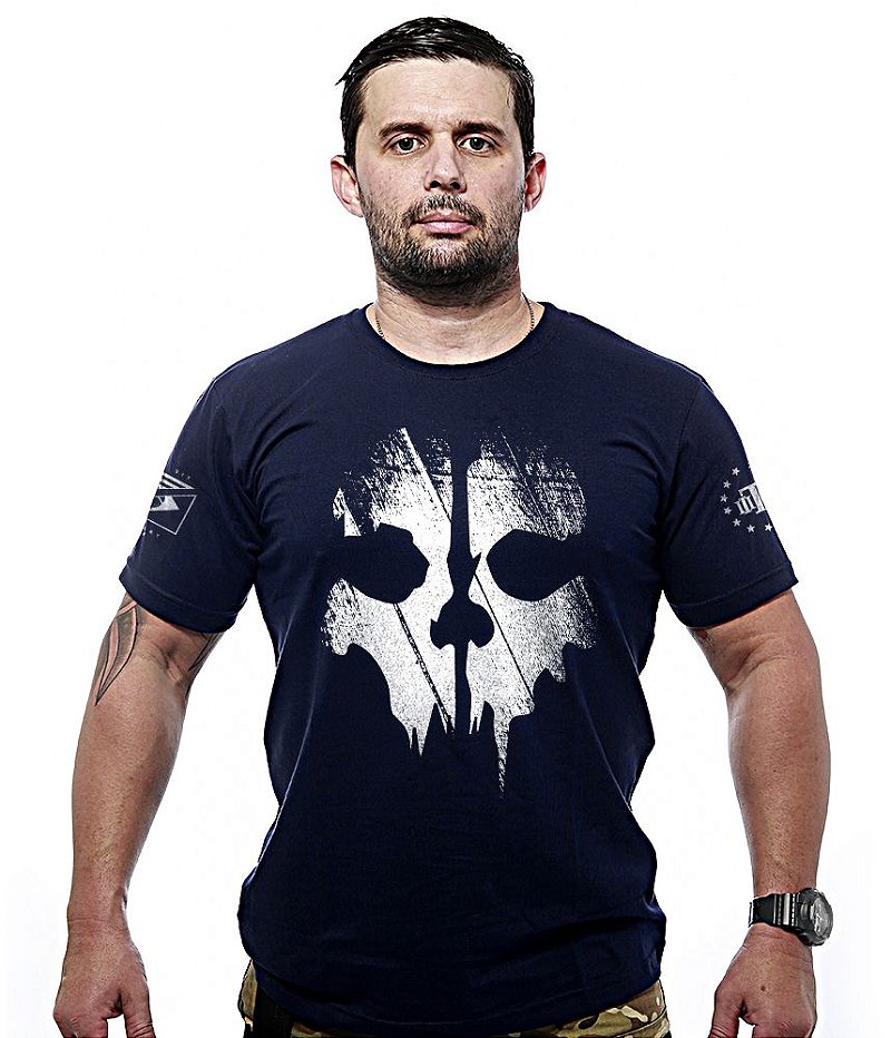 Camiseta Masculina Ghosts Estampa Frente e Costas Team Six Brasil