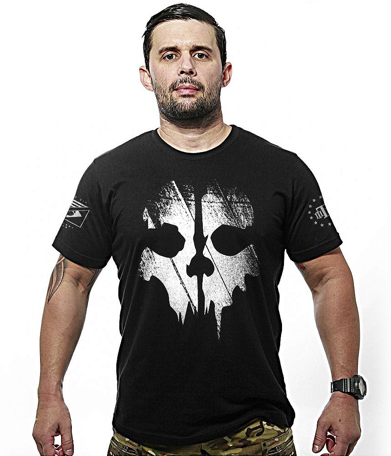 Camiseta Masculina Ghosts Estampa Frente e Costas Team Six Brasil
