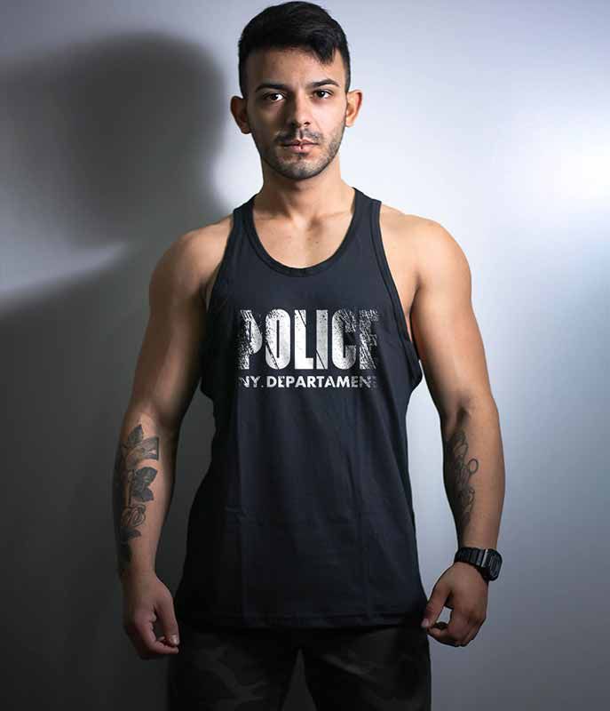 Camiseta Regata Police NYPD Masculina Team Six Brasil