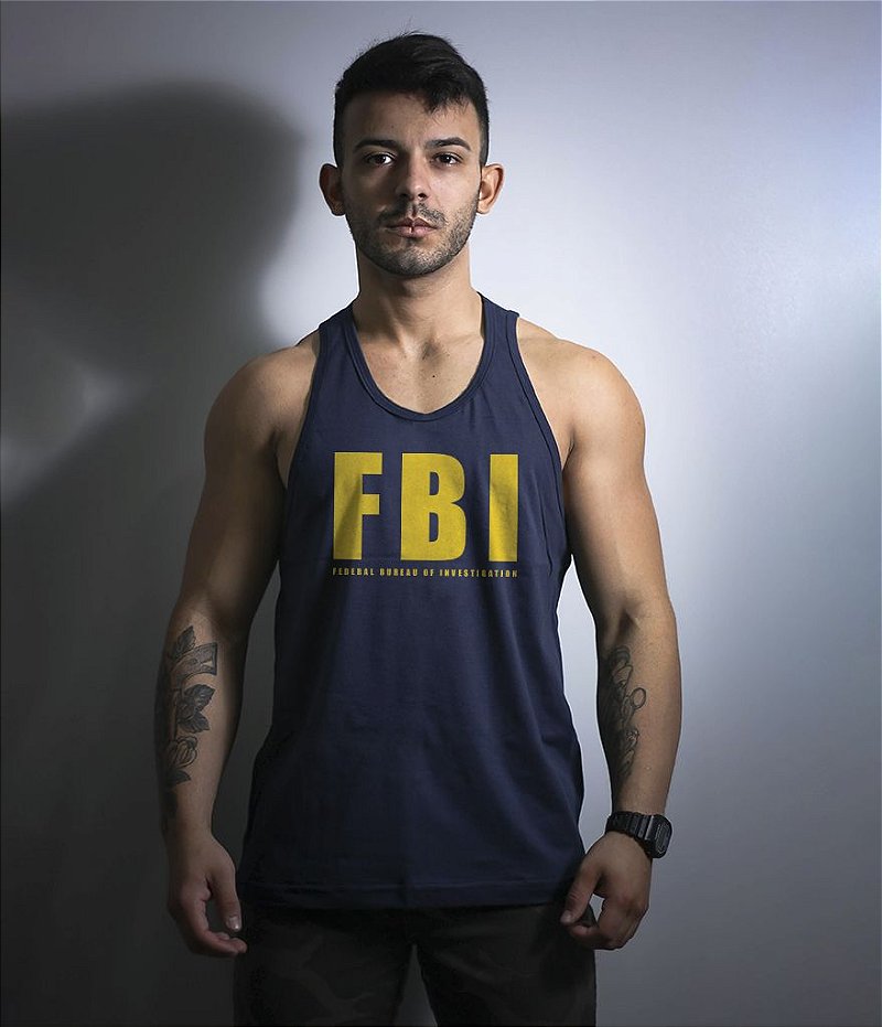 Camiseta Regata FBI Masculina Team Six Brasil
