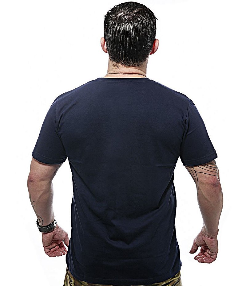 Camiseta Masculina EUA Punisher Gold Line Team Six Brasil