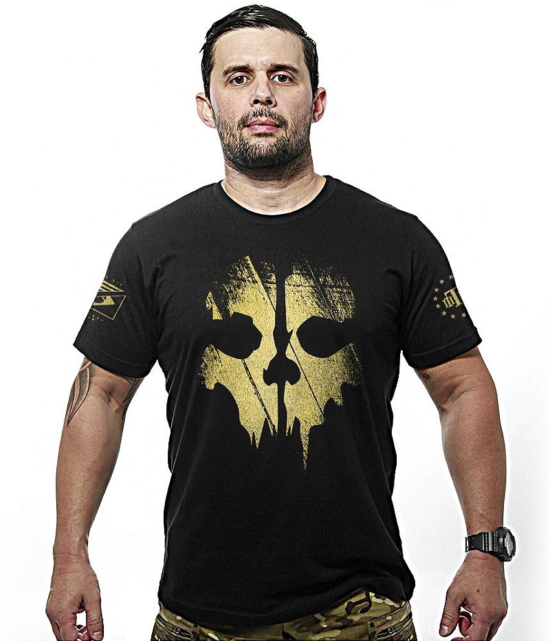 Camiseta Masculina Ghosts Gold Line Team Six Brasil