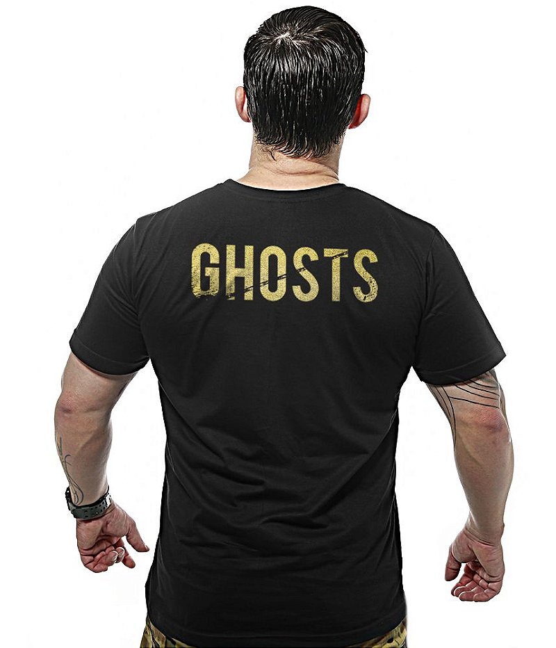 Camiseta Masculina Ghosts Gold Line Team Six Brasil
