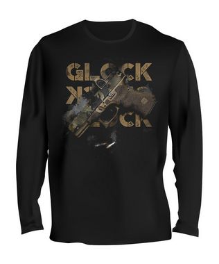 Camiseta Manga Longa Tactical Fritz Glock Multicam Masculina Team Six Brasil
