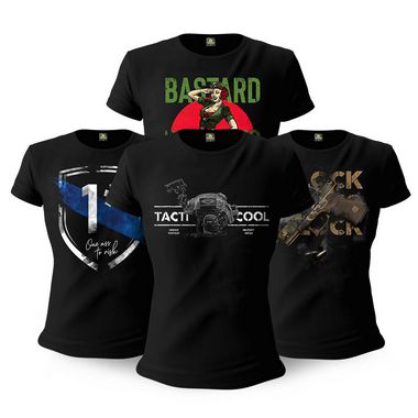 Kit 4 Camisetas Femininas Baby Look Militares Tactical Fritz Tacti Cool Team Six Brasil