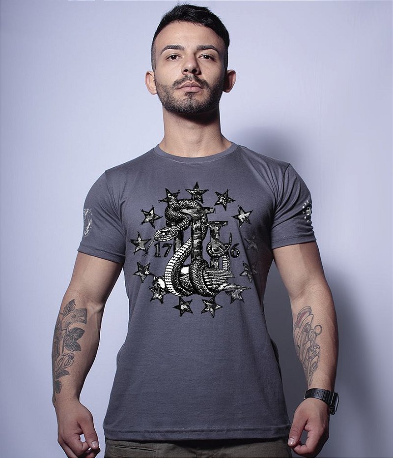 Kit 3 Camisetas Masculinas Magnata Three Percent Team Six Brasil