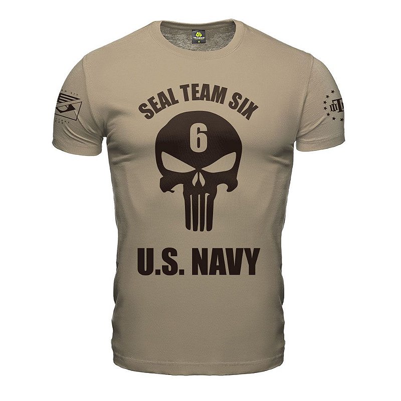 Camiseta Masculina Punisher Seal Navy Seal Team Six Brasil
