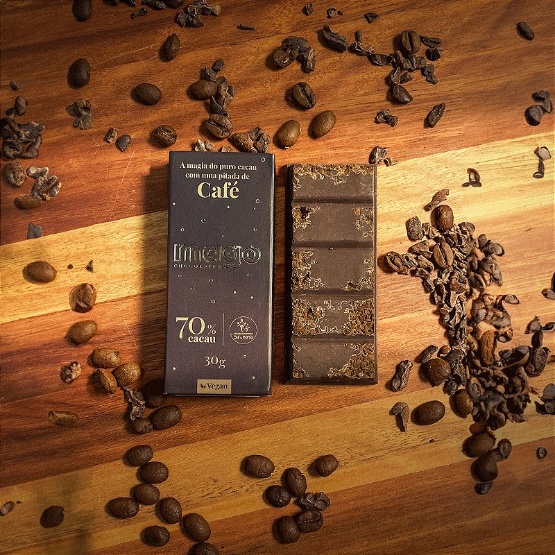 Chocolate Premium com Café - 70%- 30g