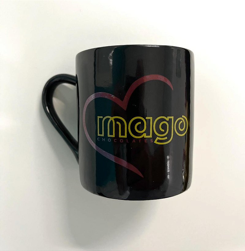 Caneca do coração - 300ml preta
