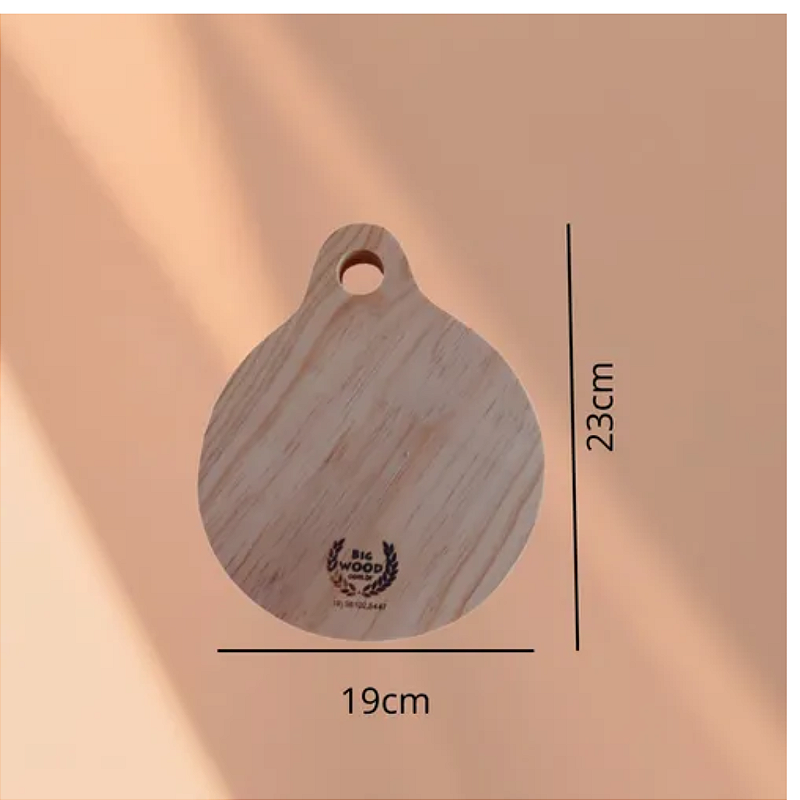 Base Gourmet para Tempero em Madeira Maciça - 19 cm