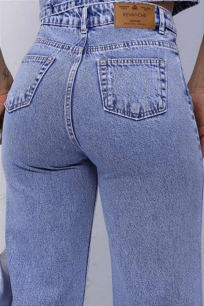 Calça Jeans Wide Leg Feminina Revanche