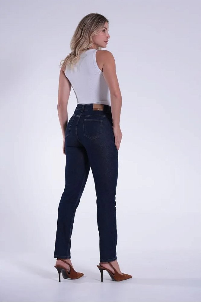Calça Jeans Reta Barra Normal Feminino Revanche