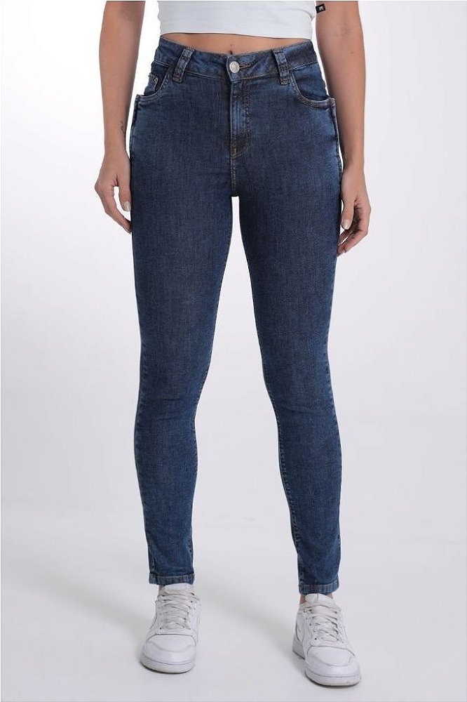 Calça Skinny Jeans Detalhe Zíper Revanche