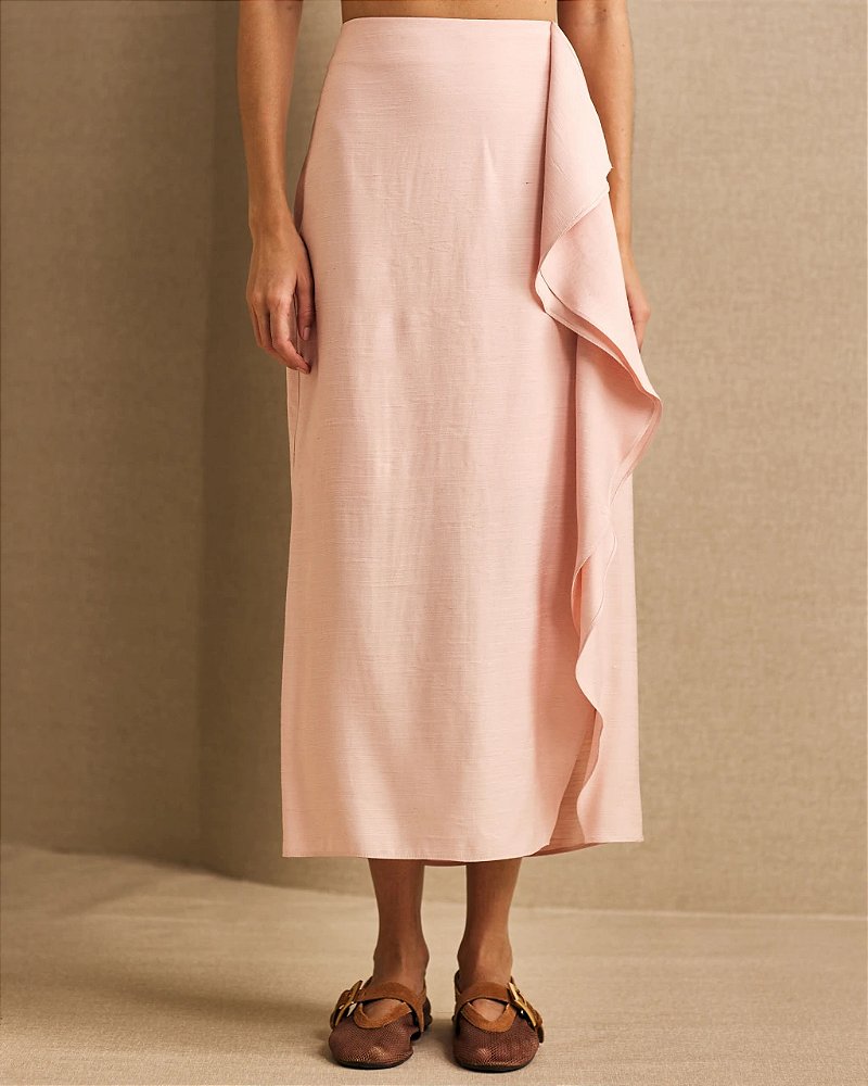 Saia Midi Derive Rosa