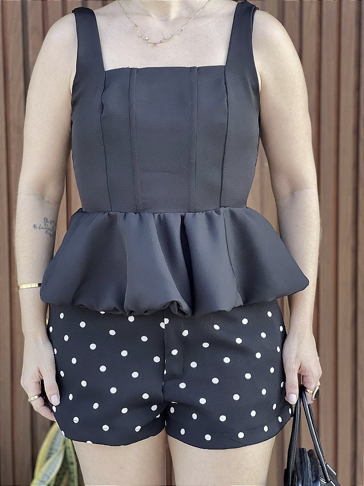 Short Tyna preto