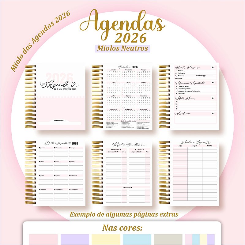 Agenda 2026 - capa Leitura