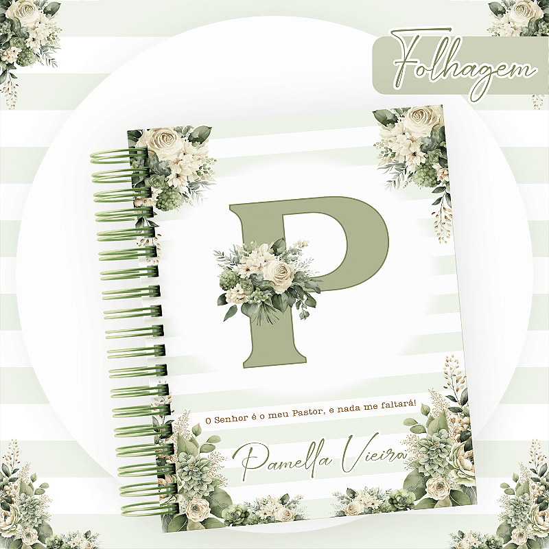AGENDA ALFABETO FOLHAGEM