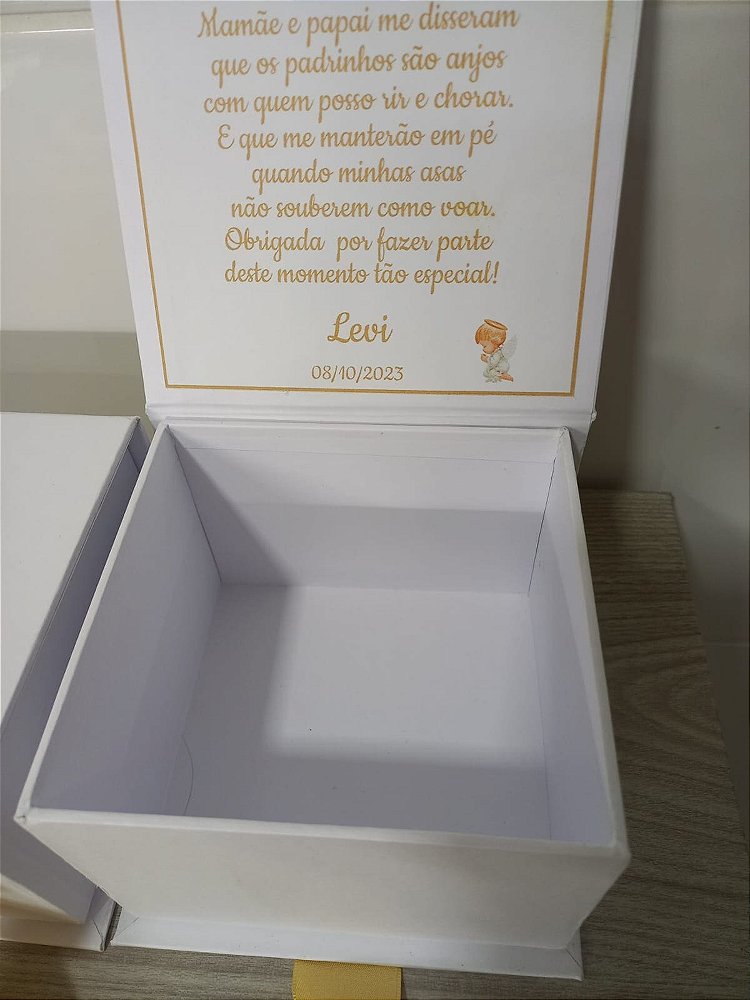 CAIXA BATIZADO PARA 01 CANECA