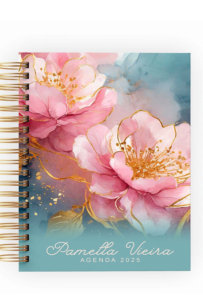 AGENDA - FLORAL LUXO
