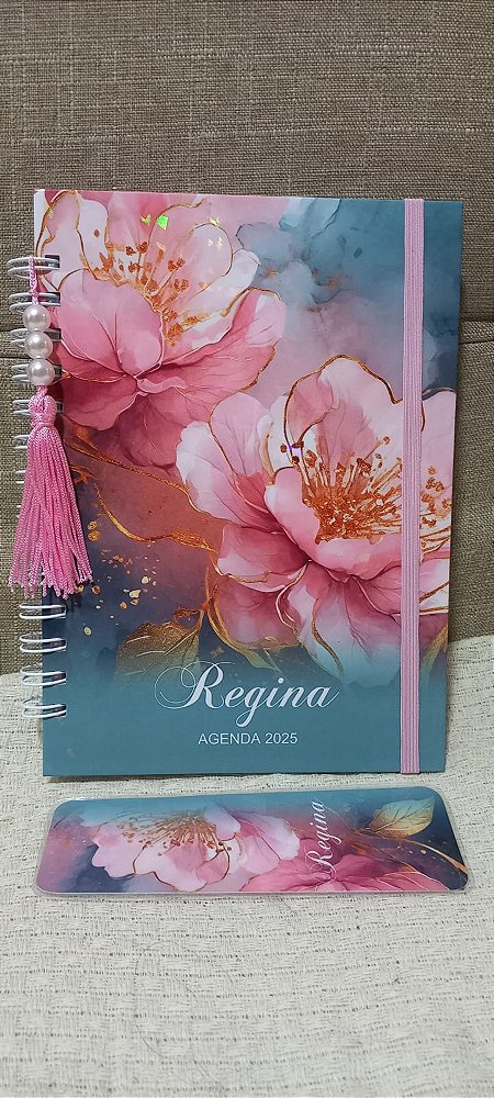 AGENDA - FLORAL LUXO