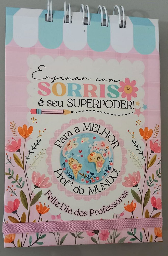 BLOQUINHO DIA DOS PROFESSORES COM CANETA