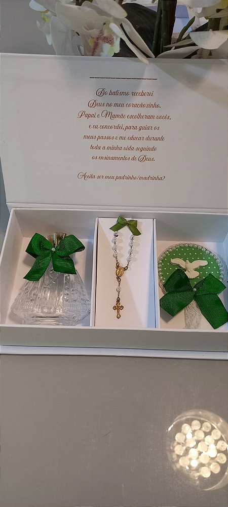CAIXA CONVITE BATISMO, CRISMA PARA PADRINHOS