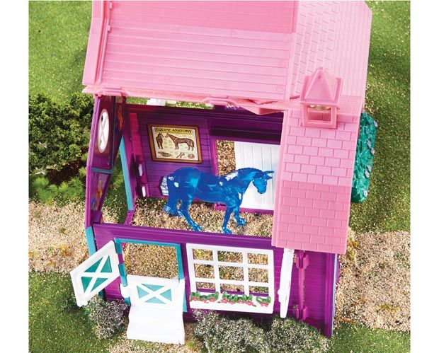 Celeiro Colorido - Horse Crazy Barn Stablemates Breyer 1:32