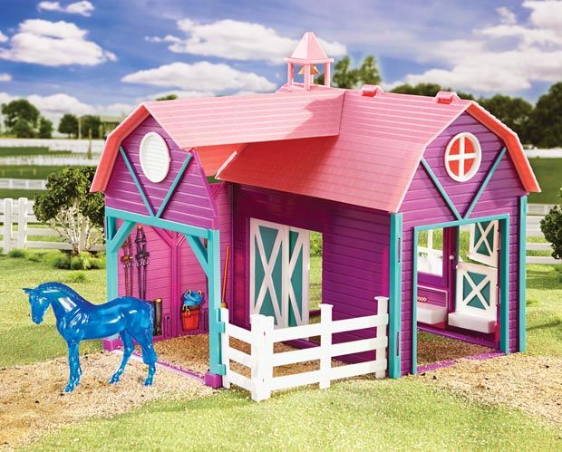 Celeiro Colorido - Horse Crazy Barn Stablemates Breyer 1:32