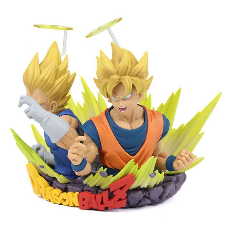 Vegeta e Goku Super Sayajin - Dragon Ball Z Banpresto