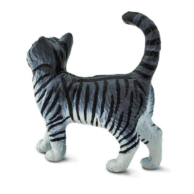 Figura Gato Malhado Cinza Safari Ltd.
