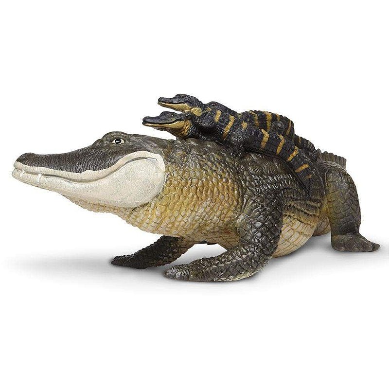 Figura Jacaré com filhotes Safari Ltd.