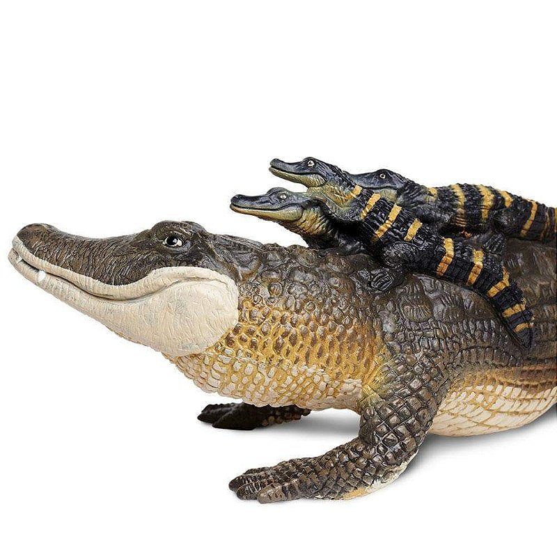 Figura Jacaré com filhotes Safari Ltd.