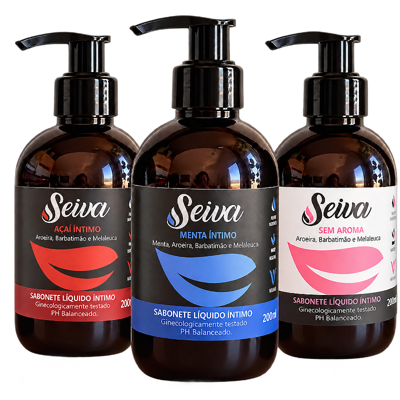 Combo Fórmula Íntima: Açaí, Menta e Sem Aroma - 200ml