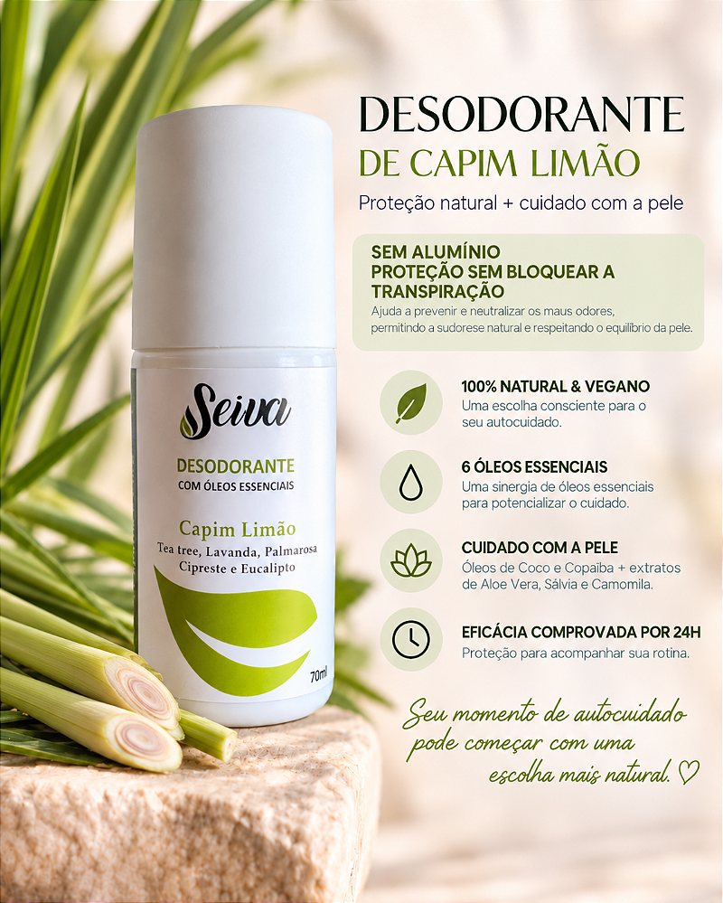 Desodorante - Capim Limão 70ml