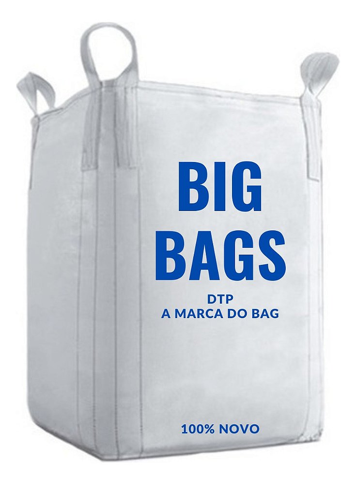 Saco Big Bag Modelo C1 Rafia Gramatura 160 Fator 5x1 Medidas 120x90x90 P/ 1000Kg