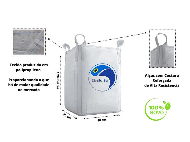 3 Saco Big Bag Reforçado Reciclagem Entulho Jardinagem C1