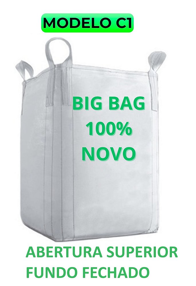 3 Saco Big Bag Reforçado Reciclagem Entulho Jardinagem C1