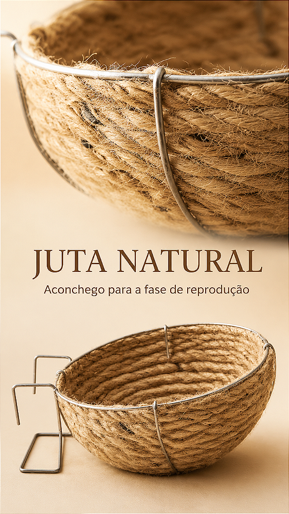 Ninho de Juta Canário Belga 11,5X9,5X6,5cm