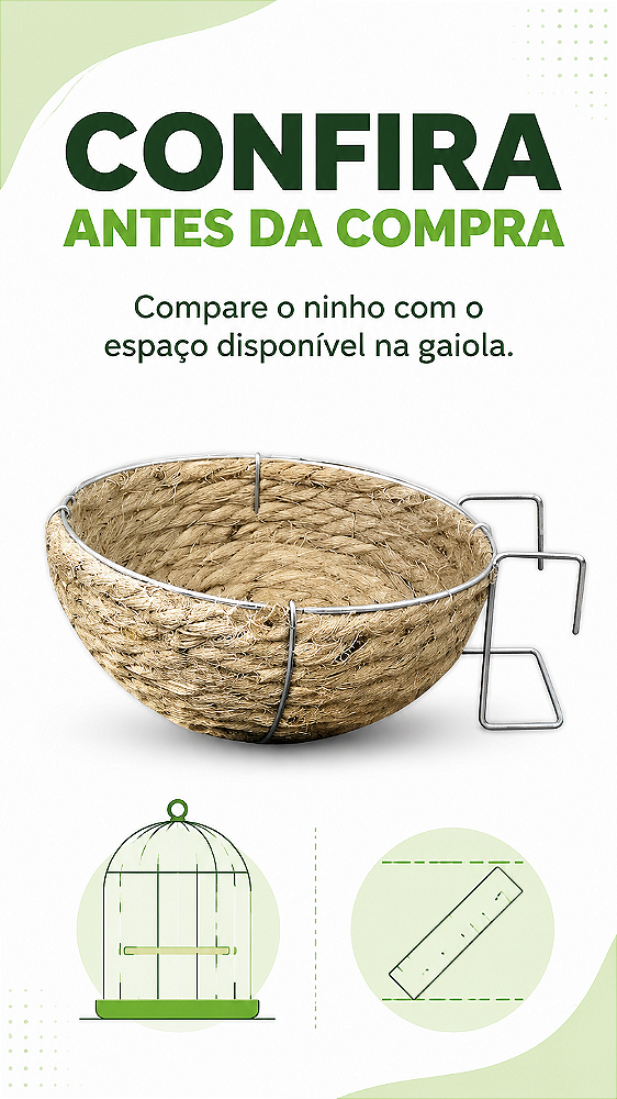 Ninho de Juta Trinca Ferro Pixarro Sabiá