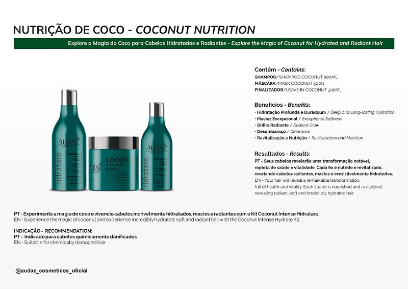 Kit Coconut - Nutrição de Coco 500ML
