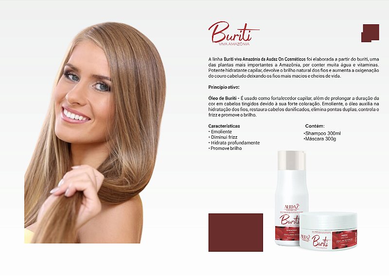 Kit Buriti Shampoo 300ml + Máscara 300g