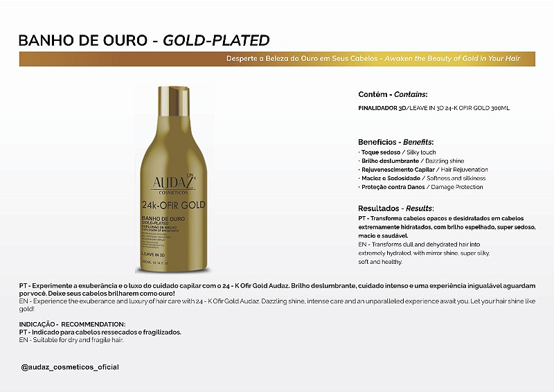 Leave-In 24K - OFIR GOLD 300ml